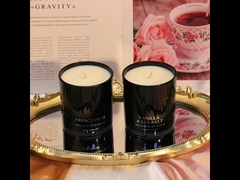 Διατηρητέο ​​Λουλουδόκερο Ξύλινο Καπάκι Χριστουγεννιάτικο Αρωματικό Κερί Κουτί Δώρου Μαύρο Πράσινο