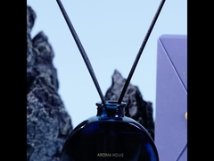 Vintage Κομψή Διακόσμηση Γυάλινο Μπουκάλι Καλαμιού Διαχύτης 100ml With Sticks Κουτί δώρου