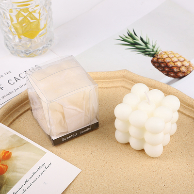 AROMA HOME Cube Ball Shape Macarons Χρώμα Αρωματικά σκαλιστά κεριά για γάμο