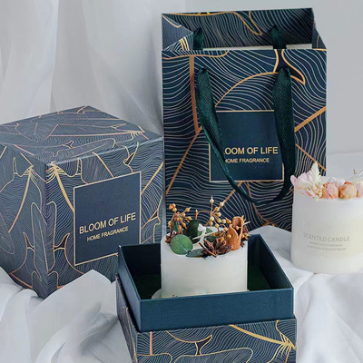 Scented κερί βάζων γυαλιού κεριών σόγιας εγχώριων ξενοδοχείων με το ξύλινο καπάκι κουδουνιών βάσεων ποτ πουρί