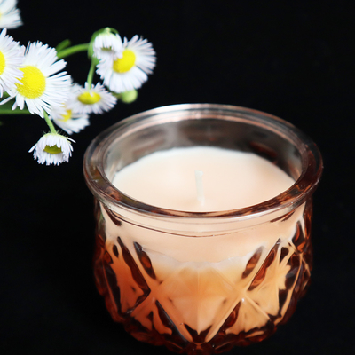 2022 αρώματος Scented κερί κεριών σόγιας γυαλιού εγχώριας πολυτέλειας ζωηρόχρωμο
