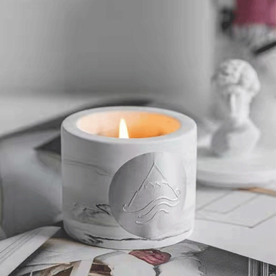 Πιπερόριζα και πορτοκαλί Scented κερί τυπωμένο συνήθεια 65g Gardenia αρώματος κεριών σόγιας εγχώριο