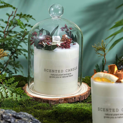 Κερί άσπρο 270g Aromatherapy συνήθειας βάζων γυαλιού γαμήλιων γενεθλίων