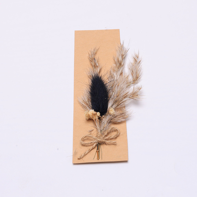 Ζωηρόχρωμη Pampas φυσική ξηρά χλόη 43*15cm για το σύνολο δώρων