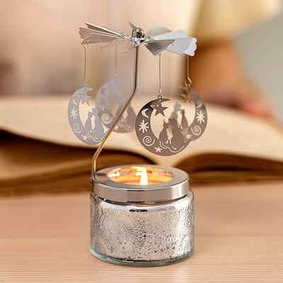Ins Decor Relief Starry Sky Round Carousel Αρωματικά κεριά αιθέριου ελαίου με κερί σόγιας