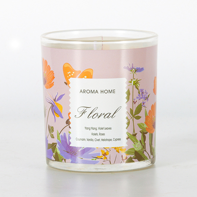 Private Label Γυαλιά Αρωματοθεραπείας Πολυτελές Αρωματικό Κερί Σόγιας 220G 8x9cm