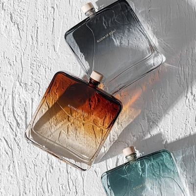 Gradient 3 Design Cylinder Square Bottle Room Scent Fragrance Reed Diffuser with Gift Box