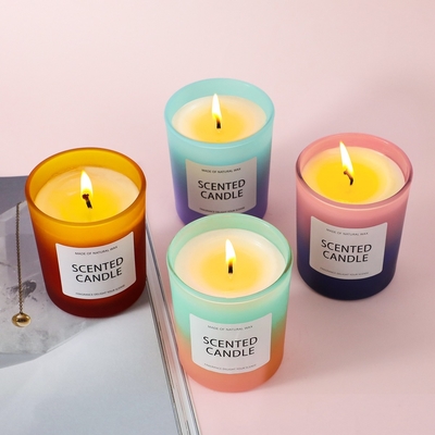ΑΡΩΜΑΤΟΣ της ΕΓΧΩΡΙΑΣ Κίνας ΗΠΑ ασβεστίου Scented κερί βάζων γυαλιού κλίσης αποθηκών εμπορευμάτων παγωμένο 5oz με το κιβώτιο δώρων