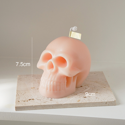 Αποθεμάτων ρόδινα μαύρα Nude άσπρα Scented Skulled Χριστουγέννων πωλήσεων εργοστασίων στα άμεσα κεριά μορφής αποκριών για το δώρο αποκριών