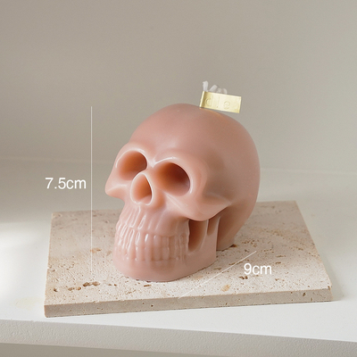 Αποθεμάτων ρόδινα μαύρα Nude άσπρα Scented Skulled Χριστουγέννων πωλήσεων εργοστασίων στα άμεσα κεριά μορφής αποκριών για το δώρο αποκριών
