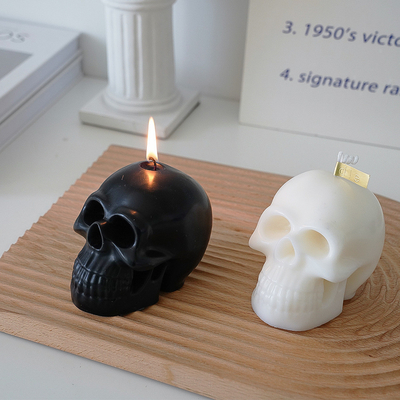 Αποθεμάτων ρόδινα μαύρα Nude άσπρα Scented Skulled Χριστουγέννων πωλήσεων εργοστασίων στα άμεσα κεριά μορφής αποκριών για το δώρο αποκριών