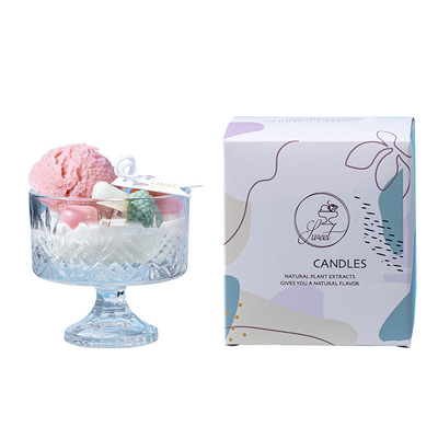 ΑΡΩΜΑΤΟΣ Scented κερί παγωτού ΕΓΧΩΡΙΟΥ Wholesales μοναδικό για τα χειροποίητα δώρα Χριστουγέννων κεριών κεριών σόγιας γυαλιού εγχώριων ντεκόρ