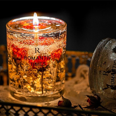 ΑΡΩΜΑΤΟΣ ΕΓΧΩΡΙΩΝ ντεκόρ λουλουδιών μυρωδιάς ζελατίνας αρώματος κεριών Scented κερί κεριών σόγιας πηκτωμάτων ετικετών πολυτέλειας ιδιωτικό στο βάζο γυαλιού