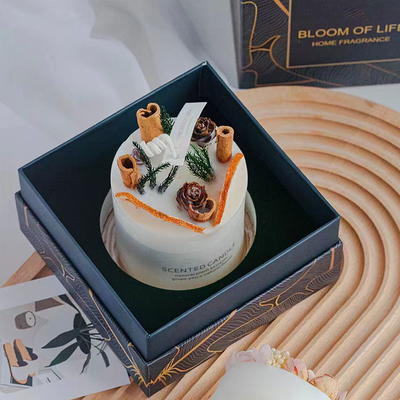 Scented κερί βάζων γυαλιού κεριών σόγιας εγχώριων ξενοδοχείων με το ξύλινο καπάκι κουδουνιών βάσεων ποτ πουρί