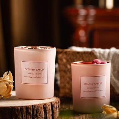 ΑΡΩΜΑΤΟΣ ΕΓΧΩΡΙΟΥ ρόδινα ρομαντικά Aromatherapy πολυτέλειας ξηρά λουλουδιών ιδιωτικά κεριά κεριών σόγιας ετικετών Scented για τη ρύθμιση γεγονότων