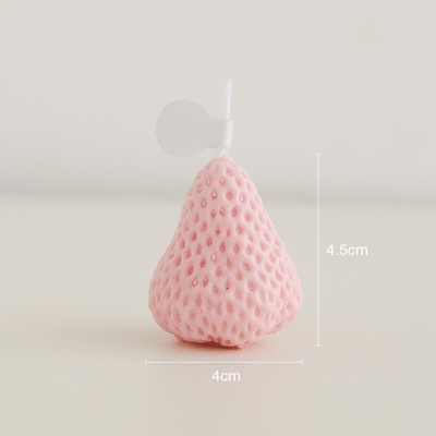 Κόκκινο ρόδινο φραουλών αρωματικό σπίτι Scented Handmad κεριών σόγιας χαρασμένο κερί