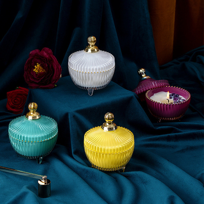 Μικτό εγκαταστάσεις αποθανατίζω κερί κερί Aromatherapy συνήθειας φλυτζανιών λουλουδιών χρυσό χειροποίητο