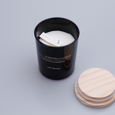 Χονδρικά κεριά κεριών σόγιας πολυτέλειας Scented με το ξύλινο κιβώτιο δώρων καπακιών