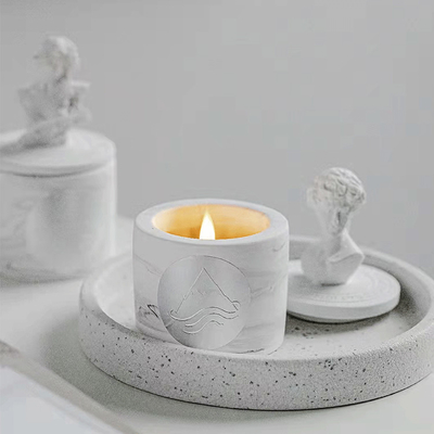 2023 Scented κερί ECO Δαβίδ Plaster Gypsum Sculpture Fragrance Gardenia