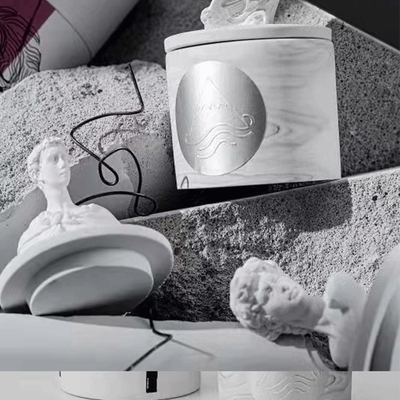 2023 Scented κερί ECO Δαβίδ Plaster Gypsum Sculpture Fragrance Gardenia