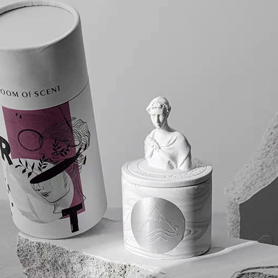 2023 Scented κερί ECO Δαβίδ Plaster Gypsum Sculpture Fragrance Gardenia