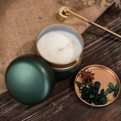Scented κερί κασσίτερου αρώματος λουλουδιών γαμήλιου Giveaways ξηρό χειροποίητο
