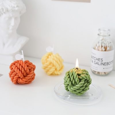 Χειροποίητα Aromatherapy σημείων Diy μικρά μάλλινα κεριών κεριά τέχνης νημάτων διαμορφωμένα σφαίρα