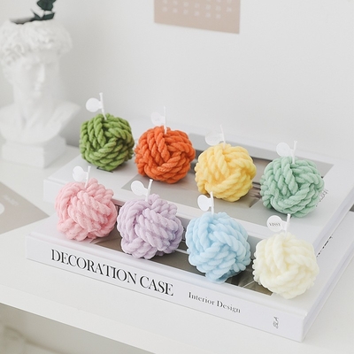 Χειροποίητα Aromatherapy σημείων Diy μικρά μάλλινα κεριών κεριά τέχνης νημάτων διαμορφωμένα σφαίρα