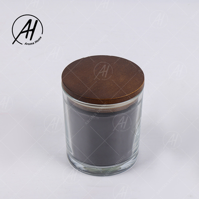 Μαύρα μοναδικά Scented κεριά μυρωδιών σοκολάτας με το κιβώτιο καπακιών και δώρων
