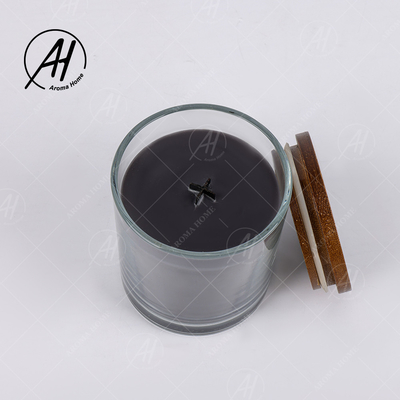 Μαύρα μοναδικά Scented κεριά μυρωδιών σοκολάτας με το κιβώτιο καπακιών και δώρων