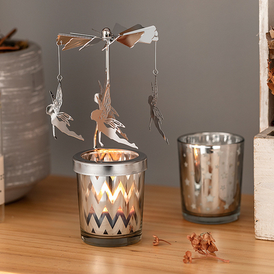 Γυαλιού βάζων η Scented σόγιας κεριών γεωμετρία ετικετών Aromatherapy ιδιωτική εύθυμη πηγαίνει γύρω από