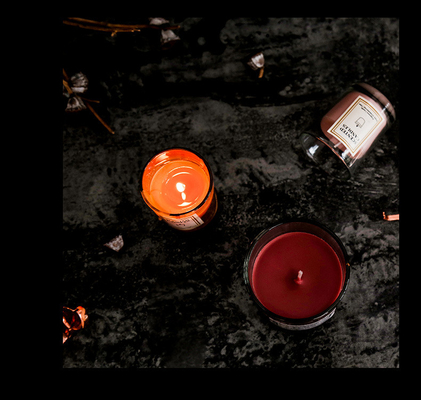 Aromatherapy σκανδιναβικά INS αρώματος Scented σόγιας κεριά βάζων κεριών σαφή με το κιβώτιο δώρων
