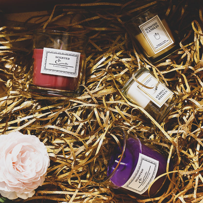 Aromatherapy σκανδιναβικά INS αρώματος Scented σόγιας κεριά βάζων κεριών σαφή με το κιβώτιο δώρων