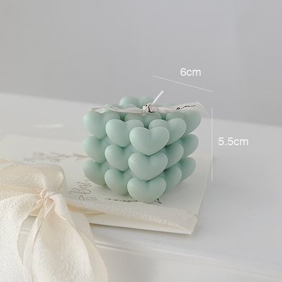 Scented γεωμετρικό δώρο Aromatherapy κεριών κύβων νέου έτους DIY Rubik αγάπης