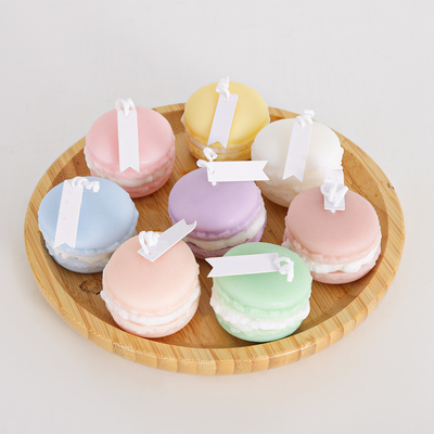 Ασφαλή μοναδικά χειροποίητα Scented κεριά Macaron με τα λεπτά χρώματα