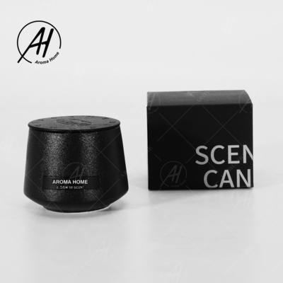 Τα προσαρμοσμένα Scented σκάφη κεριών τσιμεντάρουν τα συγκεκριμένα μαύρα βάζα για τα κεριά