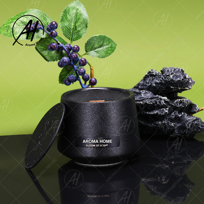 Τα προσαρμοσμένα Scented σκάφη κεριών τσιμεντάρουν τα συγκεκριμένα μαύρα βάζα για τα κεριά