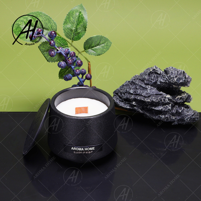 Τα προσαρμοσμένα Scented σκάφη κεριών τσιμεντάρουν τα συγκεκριμένα μαύρα βάζα για τα κεριά