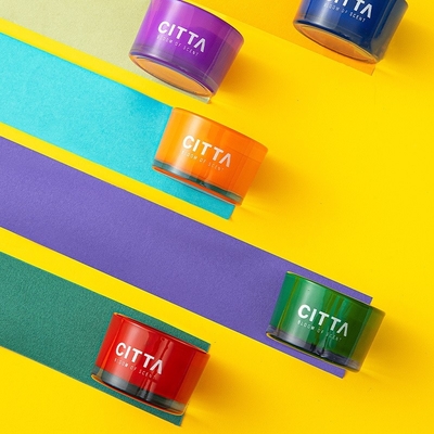 Πολυτέλειας σόγιας κεριών Δ Opamine δώρων Scented κερί 7pcs γυαλιού διακόσμησης κιβωτίων ζωηρόχρωμο