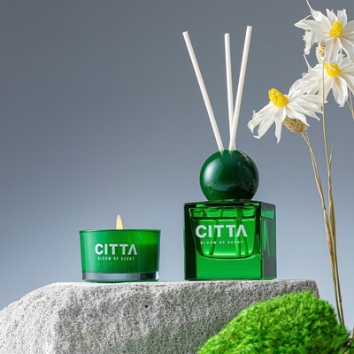 Scented κερί διασκορπιστών καλάμων αρώματος πολυτέλειας που τίθεται με τη συσκευασία κιβωτίων δώρων αυτοκόλλητων ετικεττών