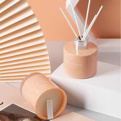 Scented δώρο εγχώριου αρώματος διασκορπιστών καλάμων κεριών μελισσοκηρού που τίθεται με τα ραβδιά 150g