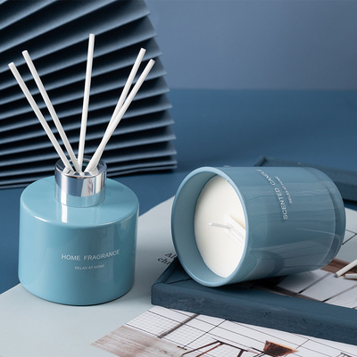 Scented δώρο εγχώριου αρώματος διασκορπιστών καλάμων κεριών μελισσοκηρού που τίθεται με τα ραβδιά 150g