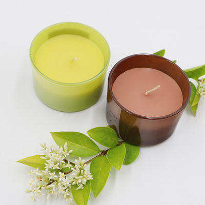 Scented καρύδα και ασβέστης 4oz εγχώριων κεριών αρώματος κεριών σόγιας cOem