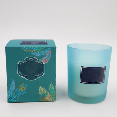 Eco φιλικό Scented κερί σόγιας Capri μπλε Lavender της Rosemary στη μυρωδιά