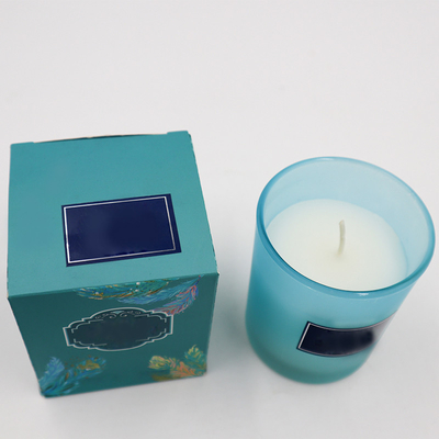 Eco φιλικό Scented κερί σόγιας Capri μπλε Lavender της Rosemary στη μυρωδιά