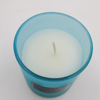 Eco φιλικό Scented κερί σόγιας Capri μπλε Lavender της Rosemary στη μυρωδιά