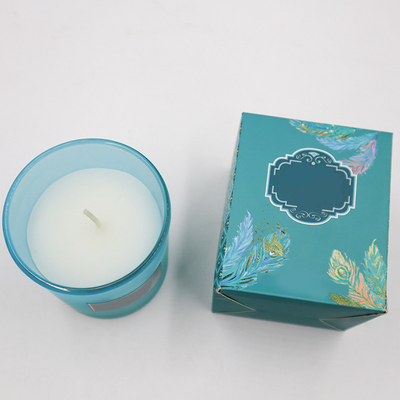 Eco φιλικό Scented κερί σόγιας Capri μπλε Lavender της Rosemary στη μυρωδιά