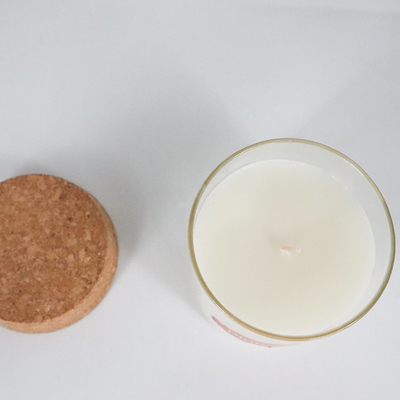 8oz Peppermint Scented κεριά κεριών ευκαλύπτων φυσικά με το καπάκι του Κορκ
