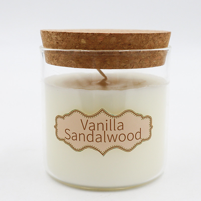 8oz Peppermint Scented κεριά κεριών ευκαλύπτων φυσικά με το καπάκι του Κορκ