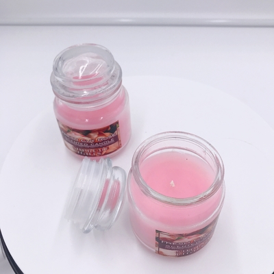 Το ρόδινο Mason Vegan κερί βάζων Aromatherapy αυξήθηκε Scented για την ανακούφιση πίεσης